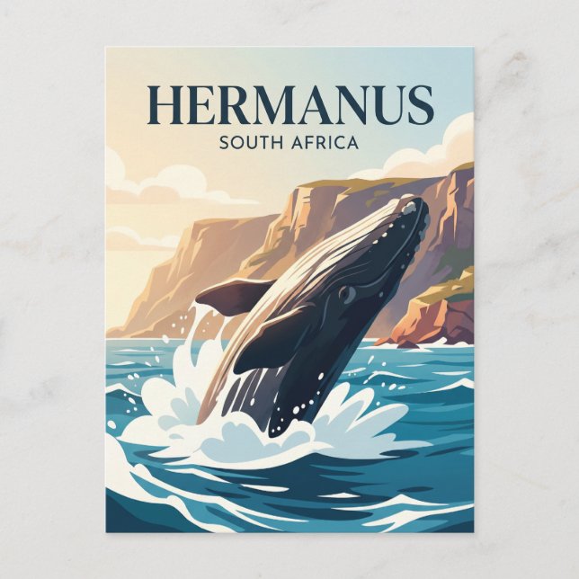 Hermanus Sydafrika Vykort (Framsida)