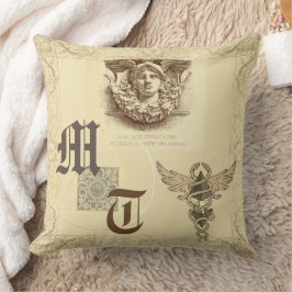 Hermes antique baroque elegant monogram kudde