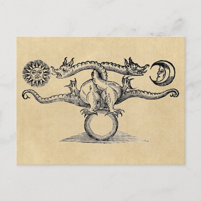 Hermes Bird Alchemy Vykort (Framsida)