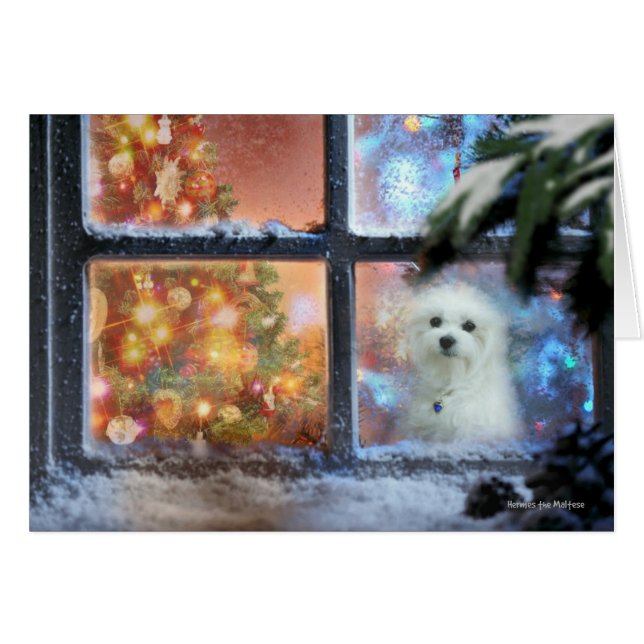 Hermes den maltesiska julkortet hälsningskort (Framsidan Horizontal)