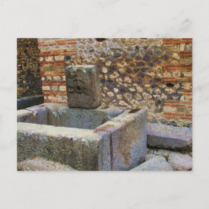 Hermes Fontän, Pompeji Vykort
