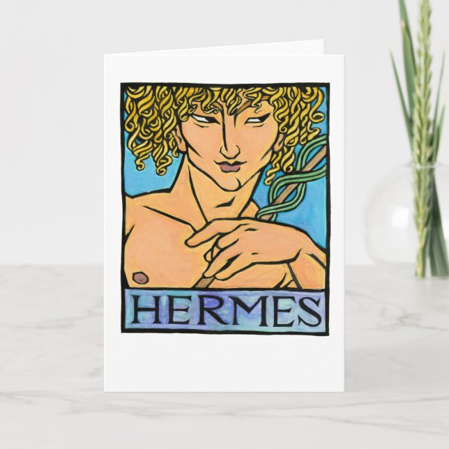 Hermes hälsningkort kort (Framsida)