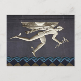 Hermes - Herald of the Greece Gods in NYC Vykort