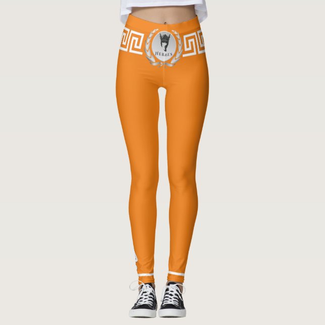 Hermes, Lagerblad, Grekisk Nyckel, Hermes Vingar D Leggings (Framsida)
