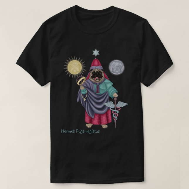 Hermes Pugsmegistus T Shirt (Design framsida)