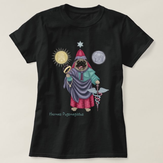 Hermes Pugsmegistus T Shirt (Design framsida)