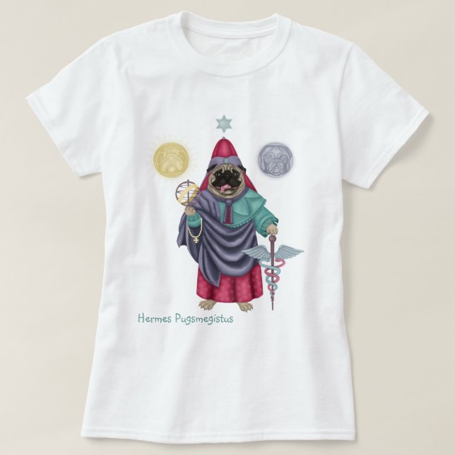 Hermes Pugsmegistus T-Shirt (Design framsida)