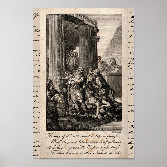 Hermes Trismegistos Illustration Poster (Framsidan)