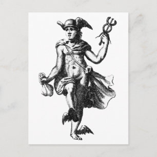 Hermes Trismegistus Alchemy Vykort