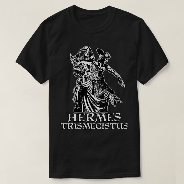 Hermes Trismegistus Thoth och Hermes Hermeticism D T Shirt (Design framsida)