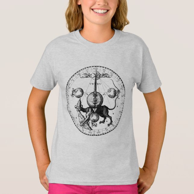 Hermetic Kabbalah Mandala Symbol T-shirt (Framsida)
