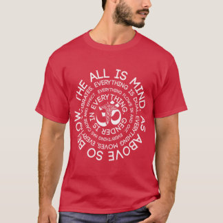Hermetisk lag: Som ovan så nedan Esoterisk och and T Shirt