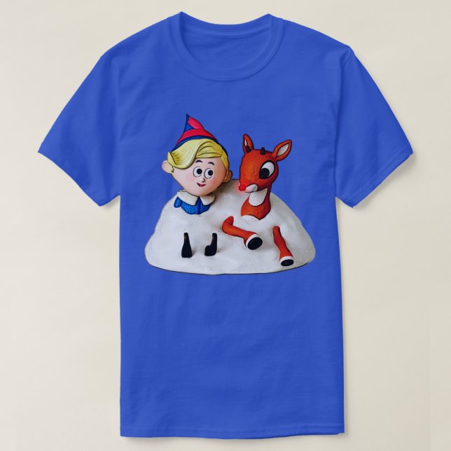 Hermey och Rudolph i Snö T Shirt (Design framsida)