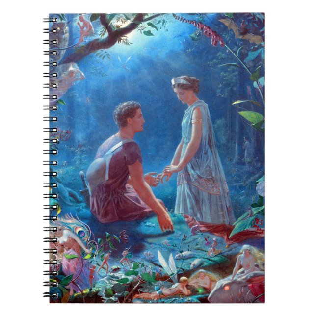 Hermia och Lysander A Midsommarnattens Dream Anteckningsbok (Framsidan)