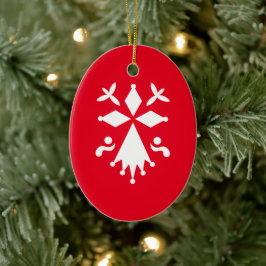 Hermine de Bretagne Julgransprydnad Keramik