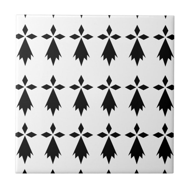 hermine drapeau Bretagne Kakelplatta (Framsidan)