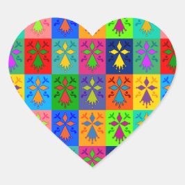 Hermine Pop Hjärtformat Klistermärke