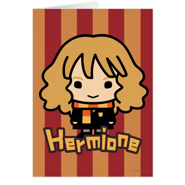 Hermione Granger Tecknade figurer Art Hälsningskort (Framsidan)