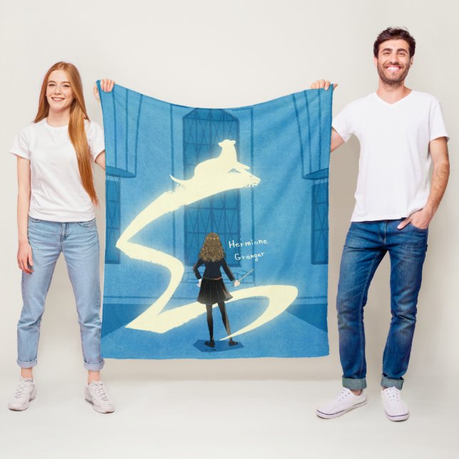Hermione Grangers Patronus-målning Fleecefilt (På plats)
