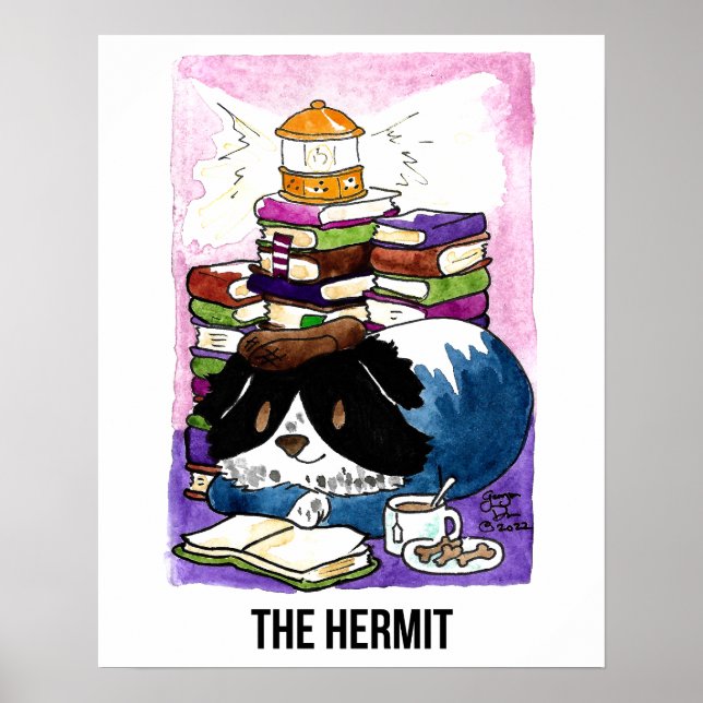 Hermit BCN Tarot Poster (Framsidan)