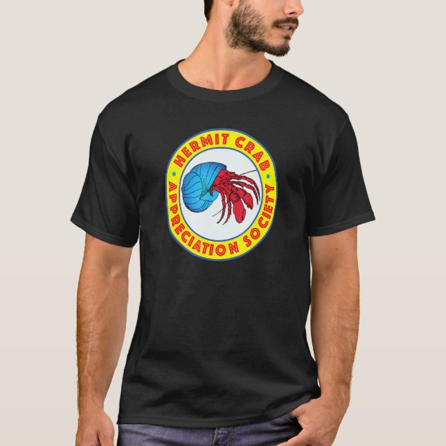 Hermit Crab Apprecition Society T Shirt (Framsida)