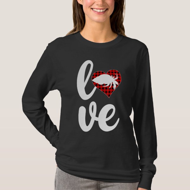 Hermit Crab Buffalo Play Kärlek Hermit Crab Valent T Shirt (Framsida)