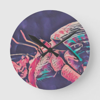 Hermit Crab Clock Rund Klocka