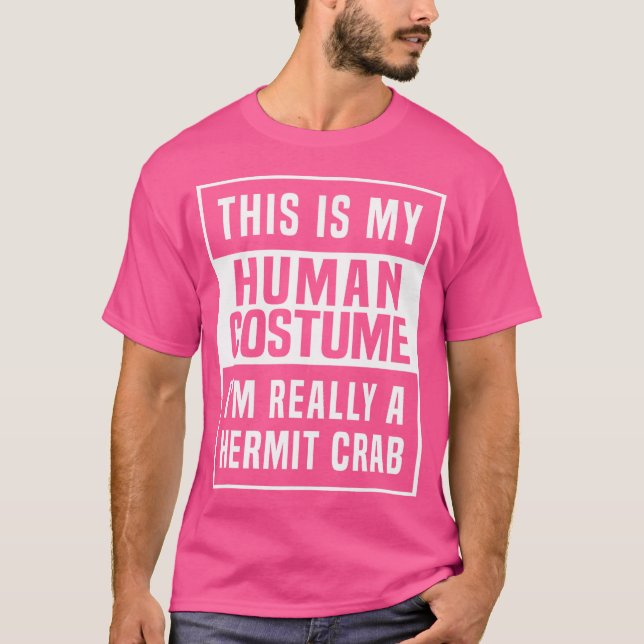 Hermit Crab Funny Halloween Idea T Shirt (Framsida)