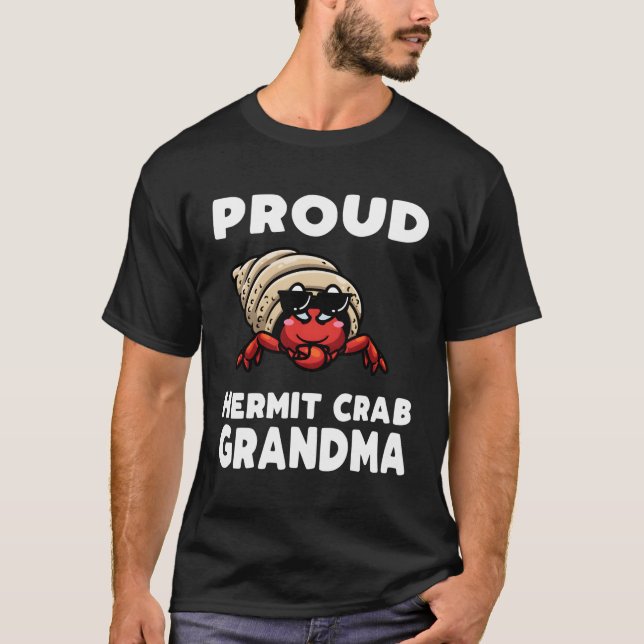 Hermit Crab Grandma T Shirt (Framsida)
