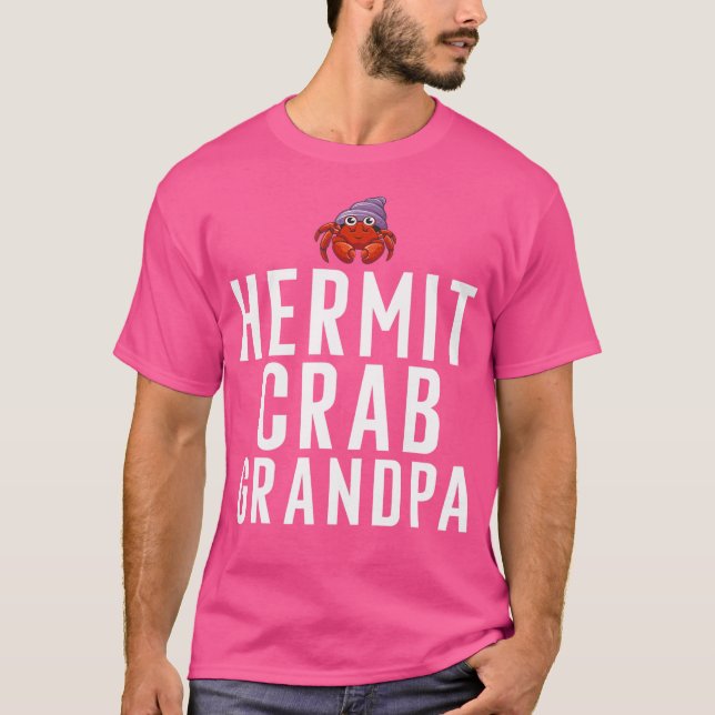Hermit Crab Grandpa T Shirt (Framsida)