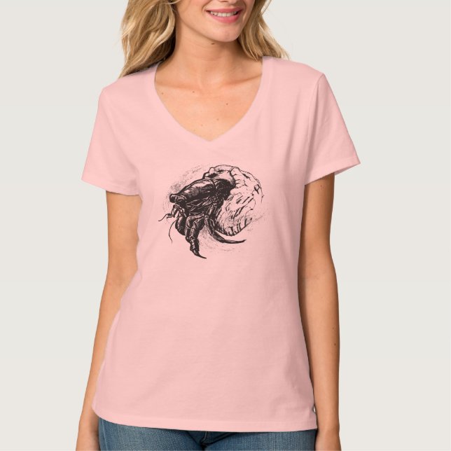 Hermit Crab in Black T-shirt (Framsida)