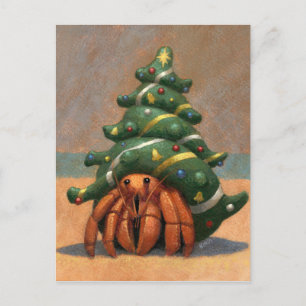 Hermit Crab-julkort Helg Vykort