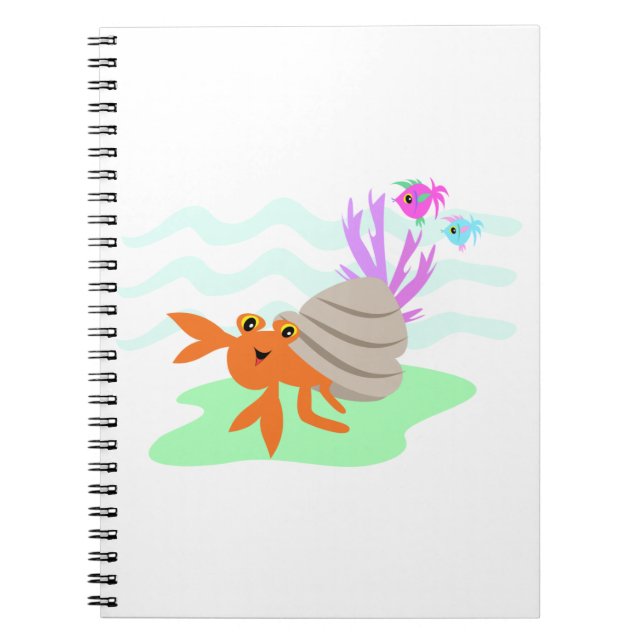 Hermit Crab Notebook Anteckningsbok (Framsidan)