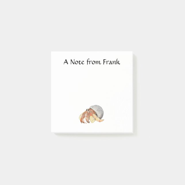 Hermit Crab Post-it Block (Framsida)