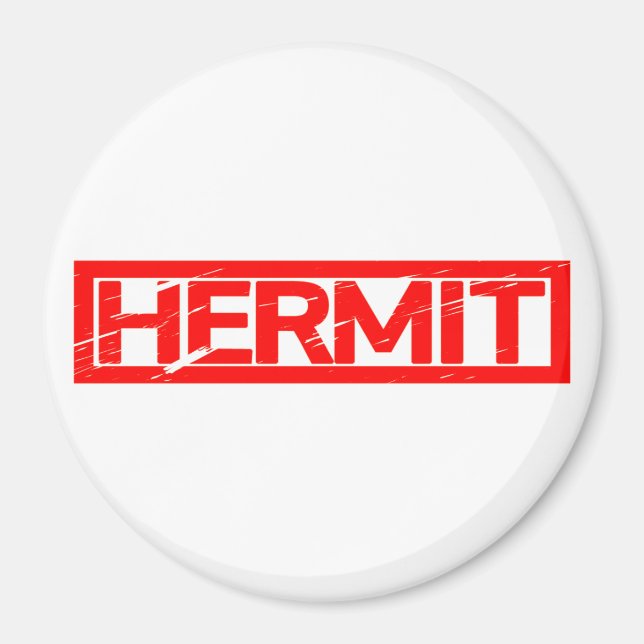 Hermit Frimärke Magnet (Framsidan)