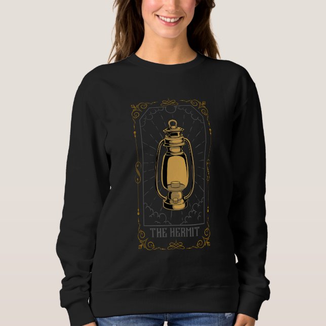 Hermit Tarot Card Palm Reading Psychic Gypsy Fortu T Shirt (Framsida)