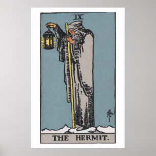 Hermit Tarot Card Poster