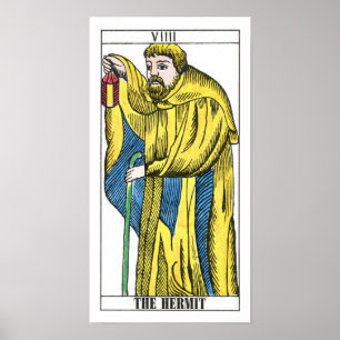 Hermit Tarot Card Poster