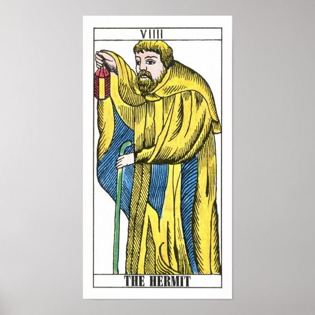 Hermit Tarot Card Poster (Framsidan)