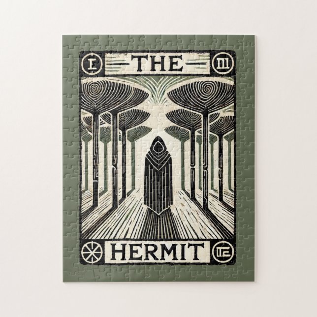 Hermit Tarot Card Pussel (Vertikal)