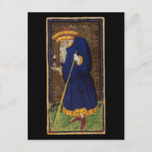 Hermit Tarot Card Vykort