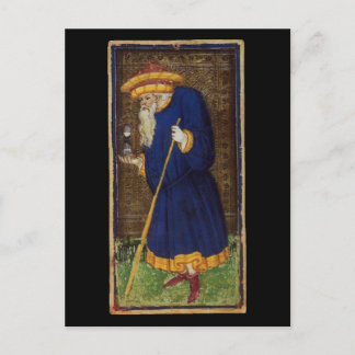 Hermit Tarot Card Vykort