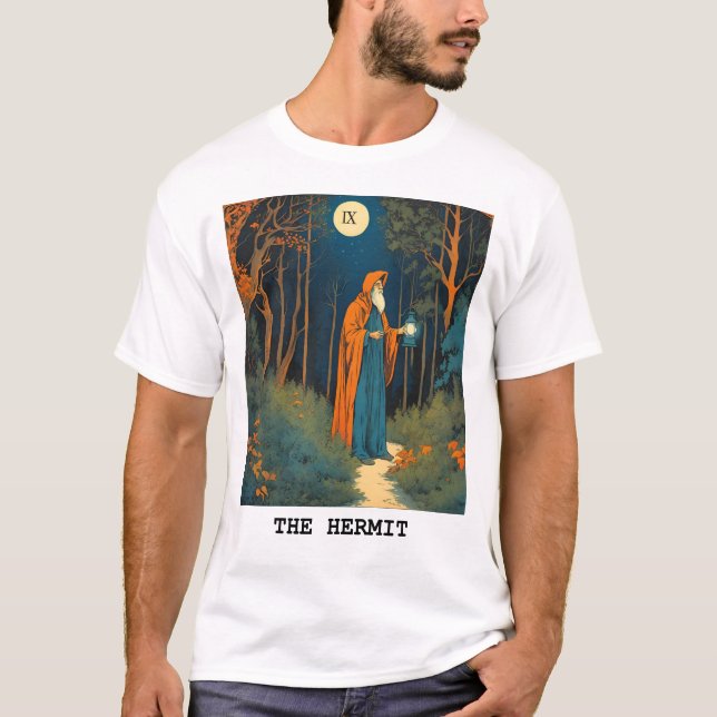 HERMIT - TAROT-KORT T SHIRT (Framsida)