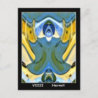 Hermit Tarotkort Vykort