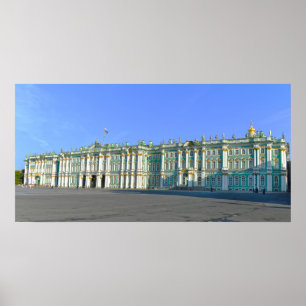 Hermitage Museum Panorama, Ryssland Poster