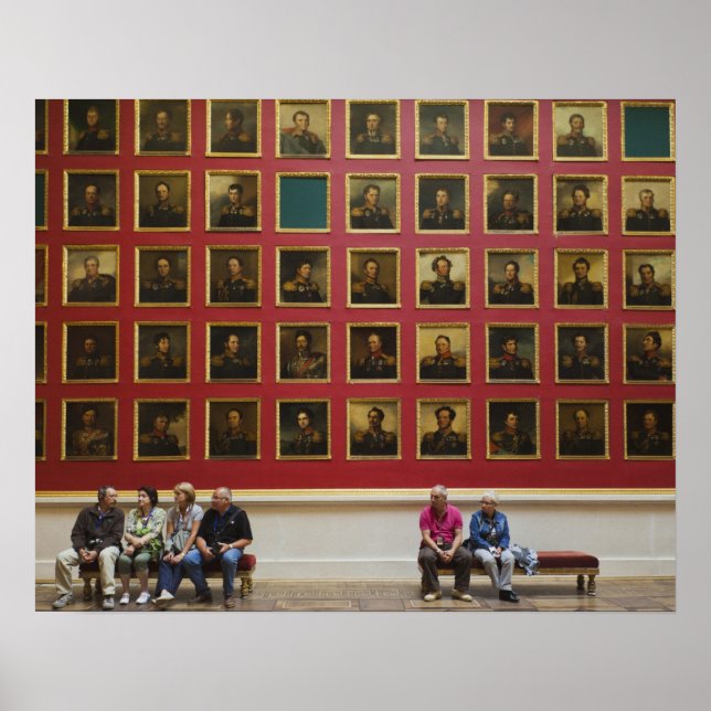 Hermitage Museum, Room 197, Gallery 1812 Krig Poster (Framsidan)