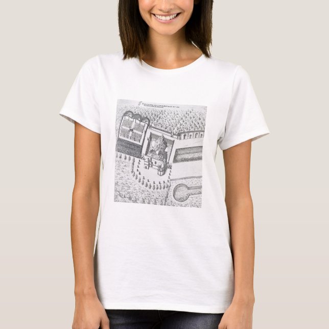 Hermitage och Maison Blanc vid Chateau Tee Shirt (Framsida)