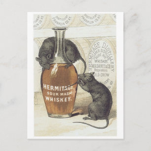 Hermitage Sour Mash Whiskey Vykort