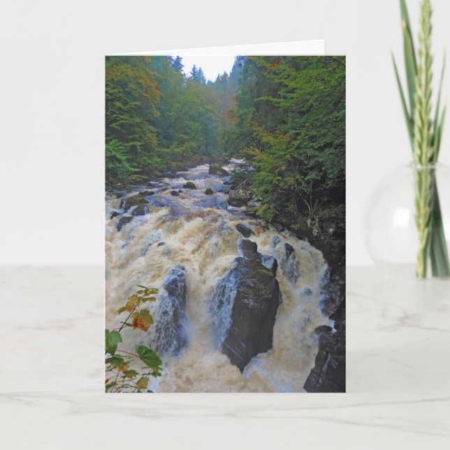 Hermitage Waterfall Card Kort (Framsida)