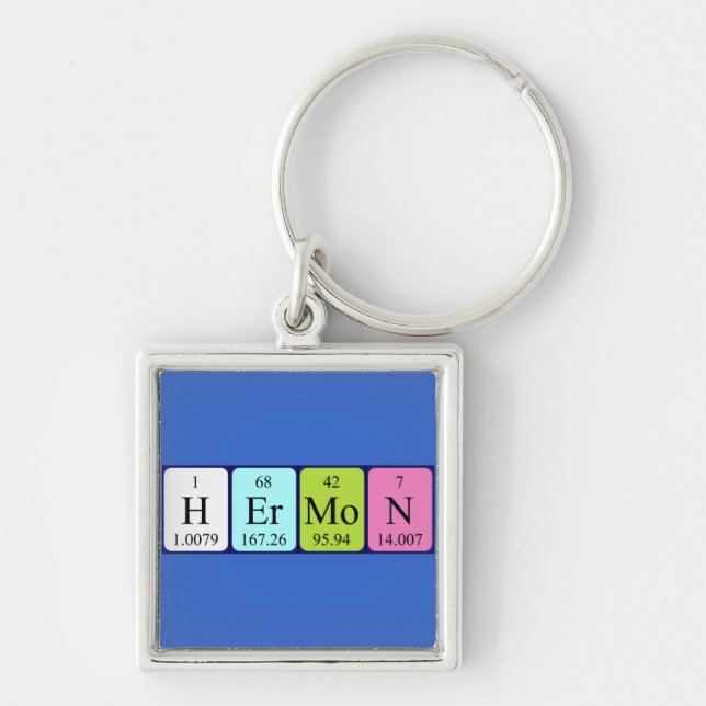 Hermon Periodisk bord namn nyckelring (Framsidan)